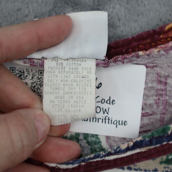 Extra Elements Womens Shirt 4X Multicolor Knit Crew Neck Pullover T Shirt - Picture 15 of 16